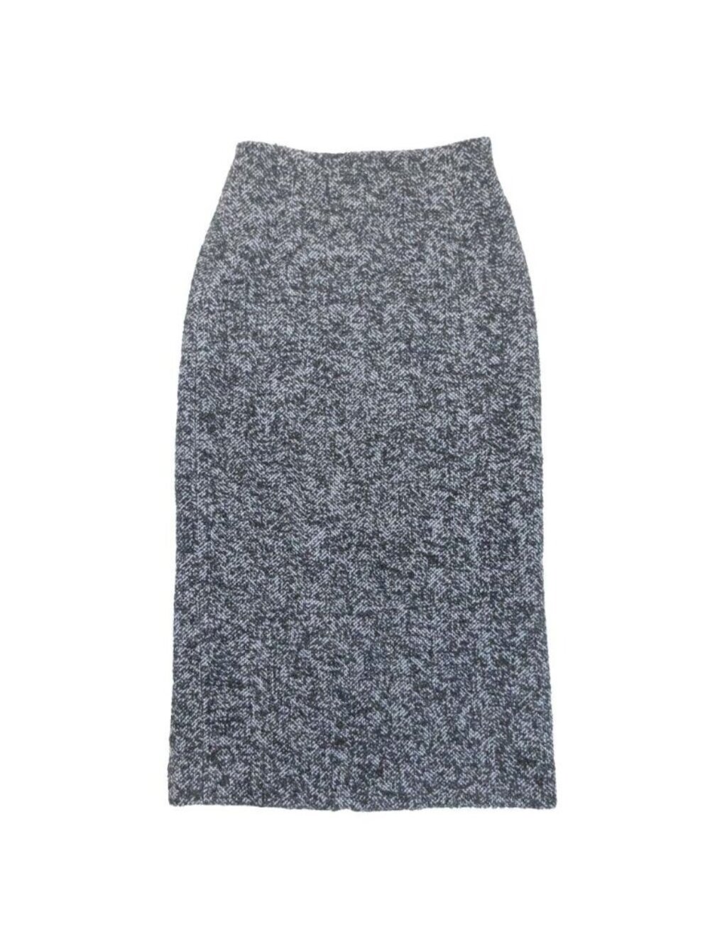 Dior Sample Tweed Mimore Skirt I Line Semi Tight Silhouette Black 36